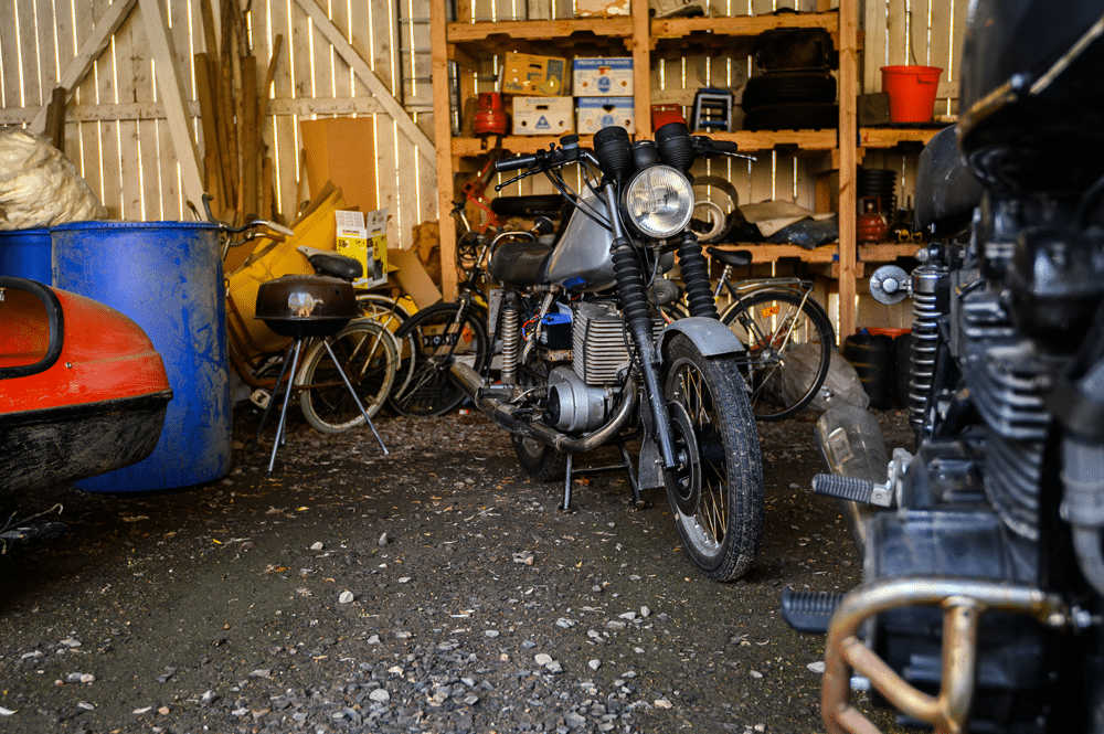 open garage space