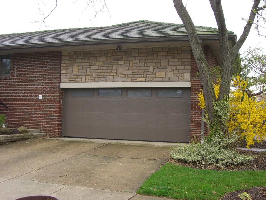 Brown with Long Plain Windows - Flush Panel