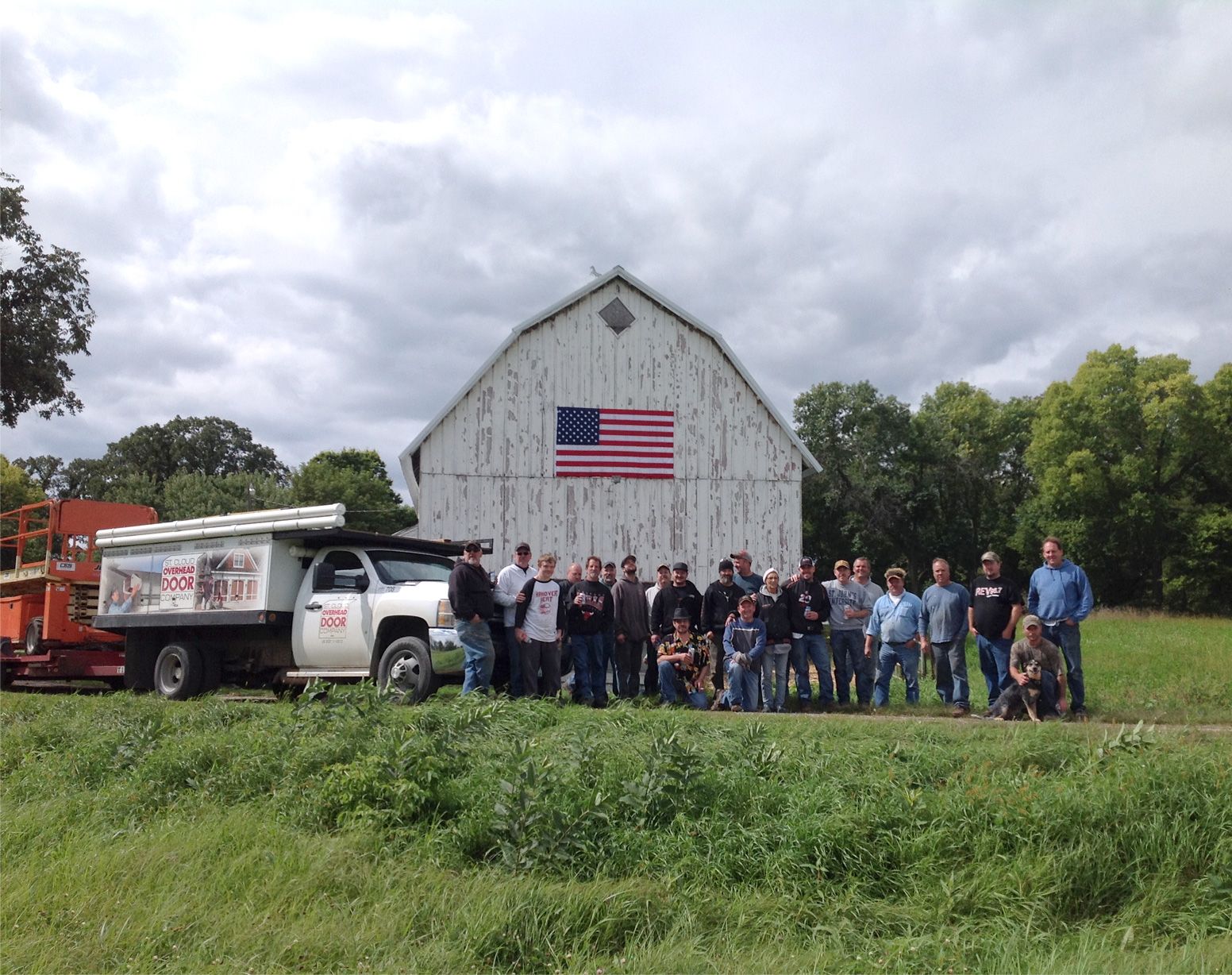 group photo outside