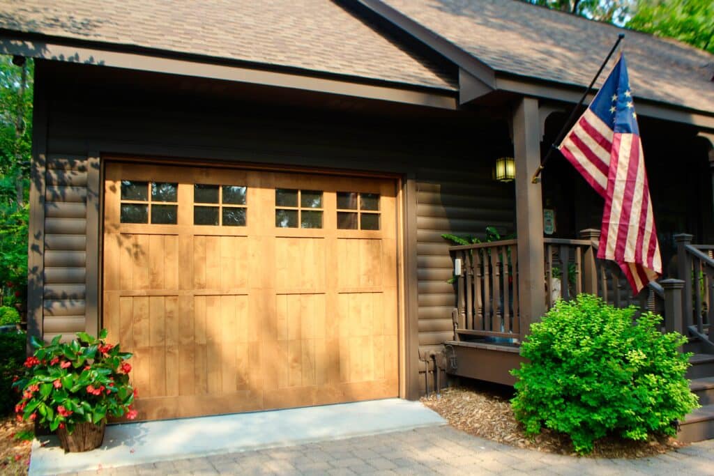 Great Northern Wood Door Design CSG22VG Sandalwood with Custom Brushmaster Stain