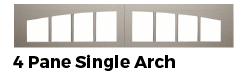 4 pane single arch