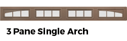 3 pane single arch