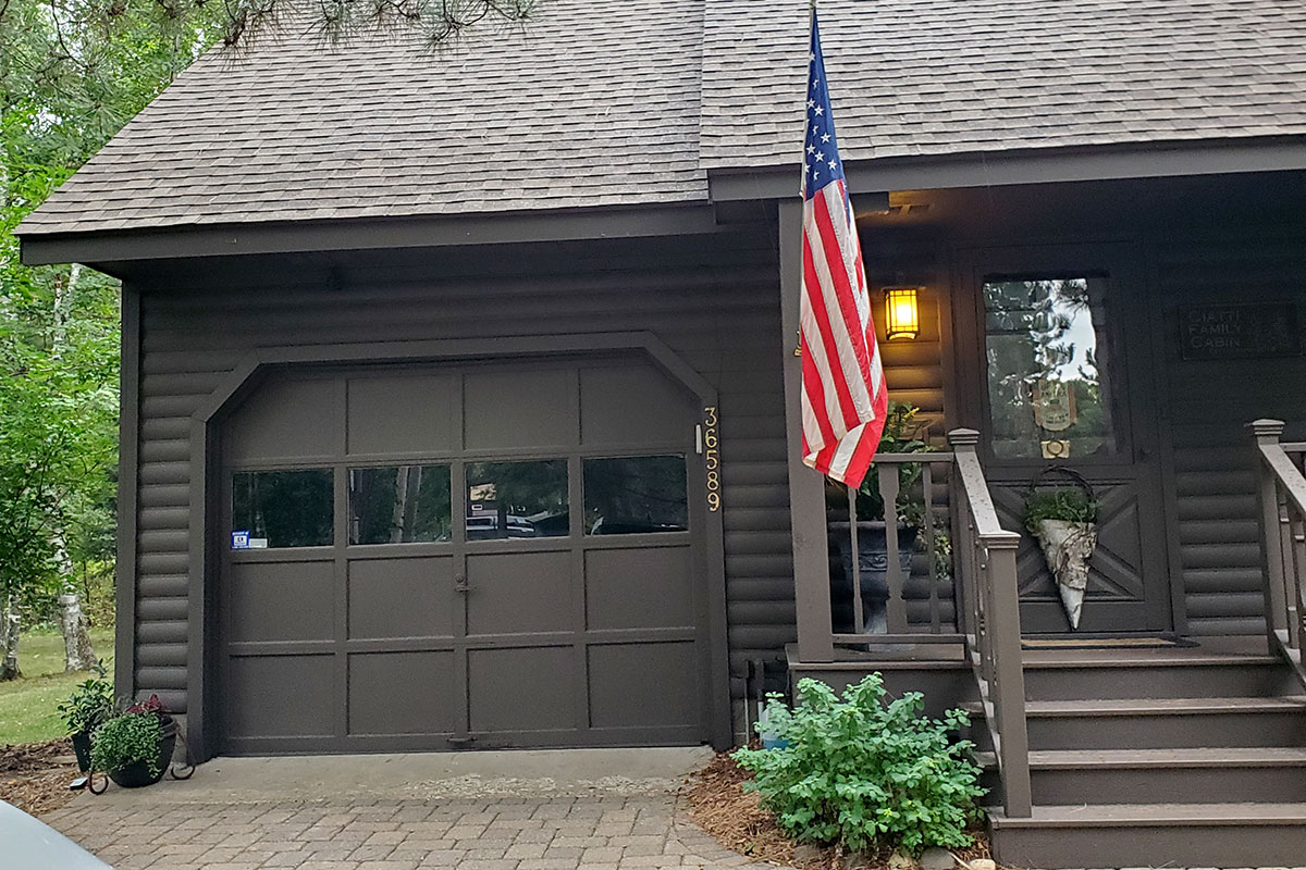 Before garage door installation photo