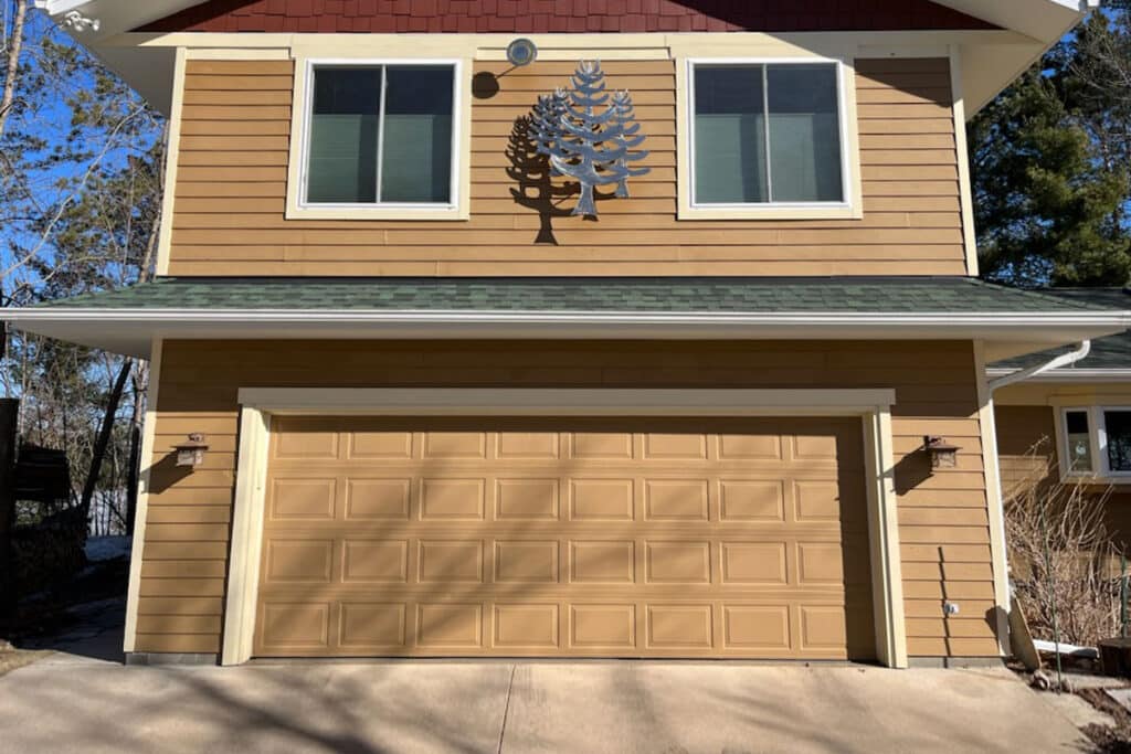 Before garage door installation photo