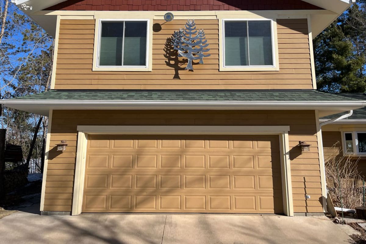 Before garage door installation photo